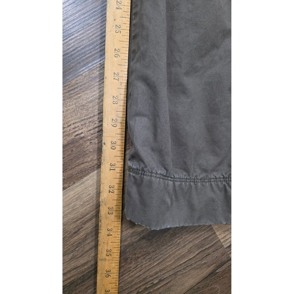 J.Crew Mens Fleece Lined Y2K Cargo Pants 34x34 Grey Utility Pants Vtg Gorpcore - Picture 10 of 13